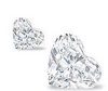 a pair of heart diamonds