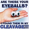 I FOUND THESE IN MY CLEAVAGE!