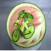 carved watermelons