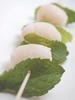 lychees with mint leaves♥